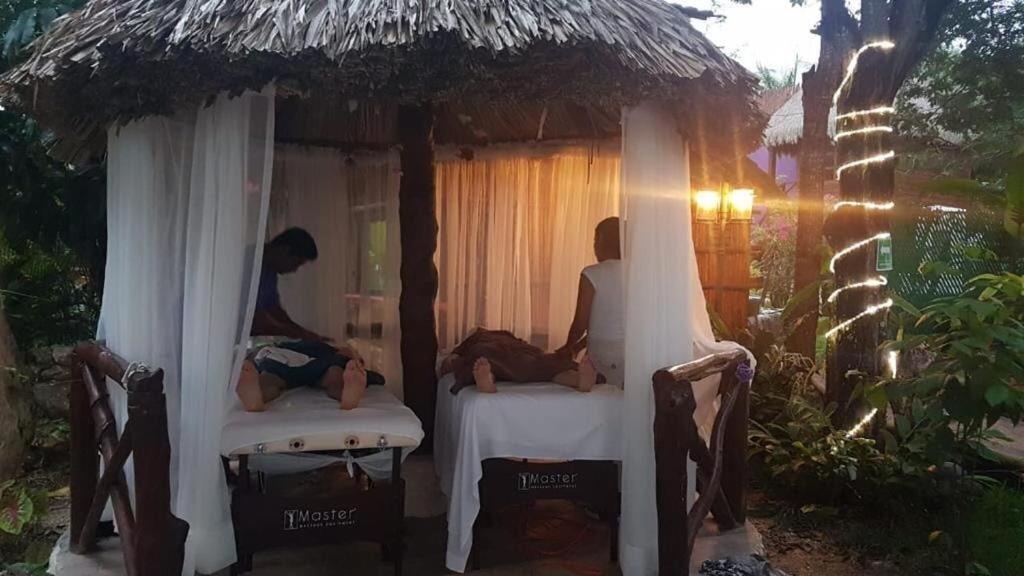 Hotel Pancho Villas Bacalar - Free Bikes And Paddles מראה חיצוני תמונה