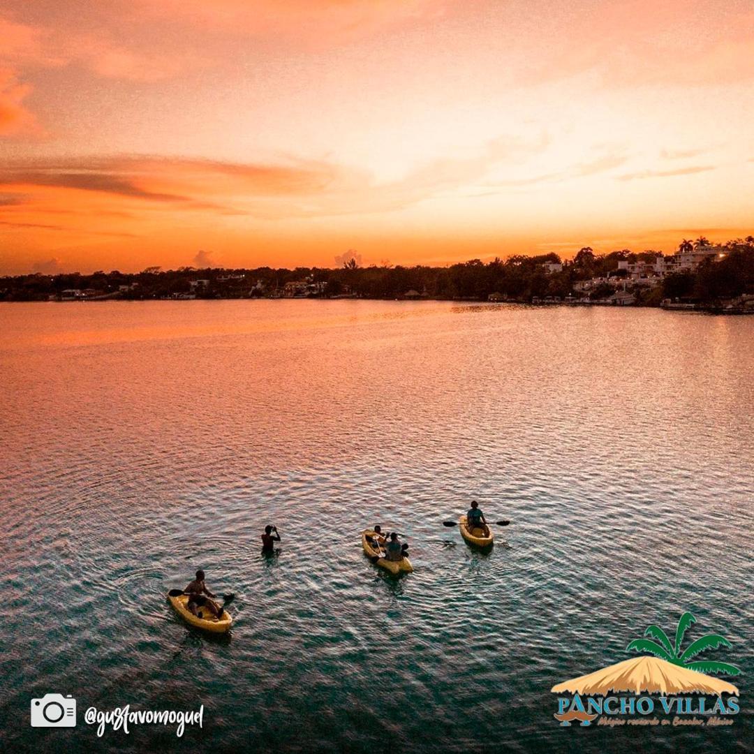 Hotel Pancho Villas Bacalar - Free Bikes And Paddles מראה חיצוני תמונה